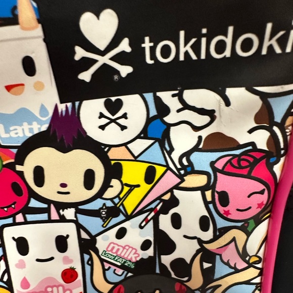 Tokidoki Messenger Bag Cross Body X Kawaii Black Vinyl - Picture 13 of 14